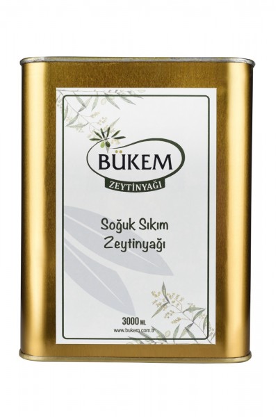 Bukem 3 Lt  Soğuk Sıkım Zeytinyağı