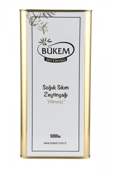 Bukem 5 Lt  Soğuk Sıkım Zeytinyağı