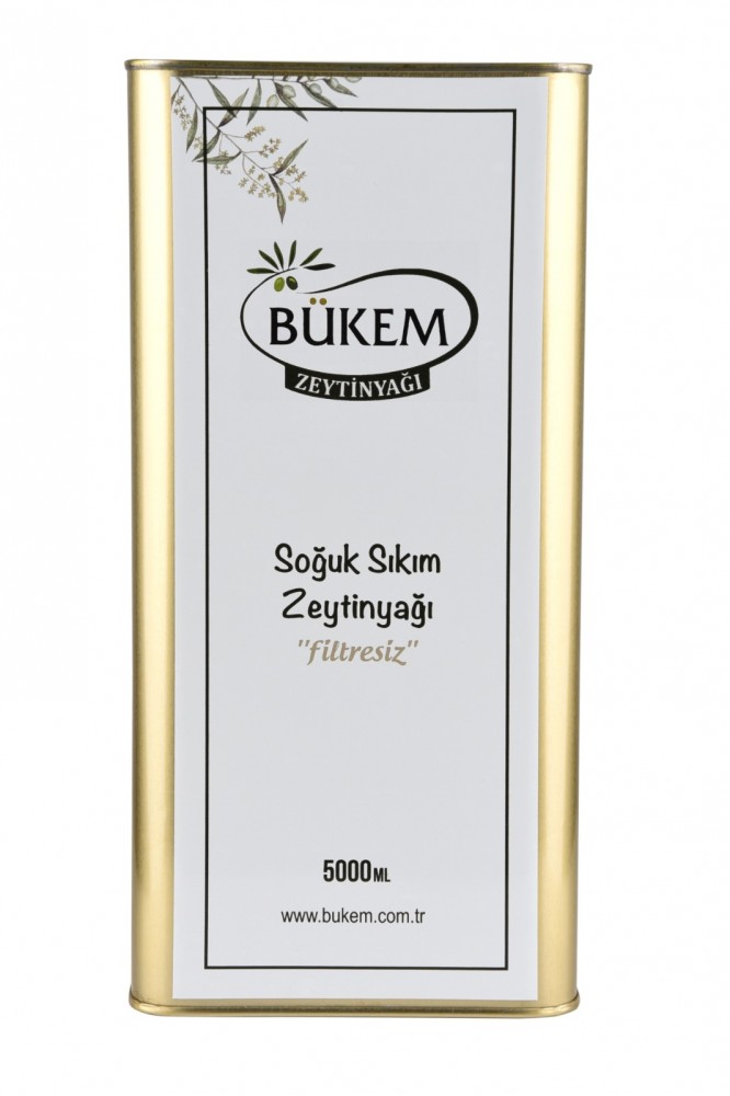 Bukem 5 Lt  Soğuk Sıkım Zeytinyağı